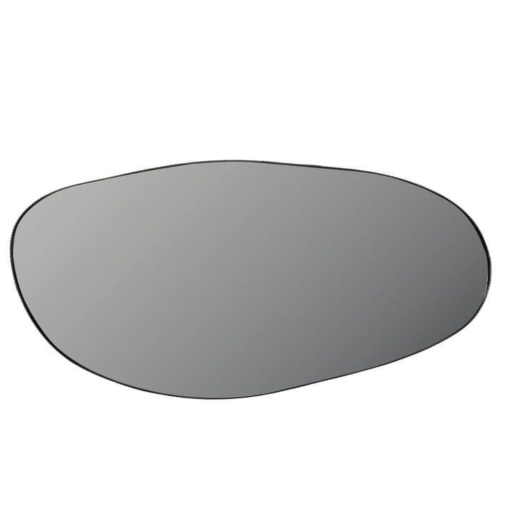 Round gray glass object on a white background