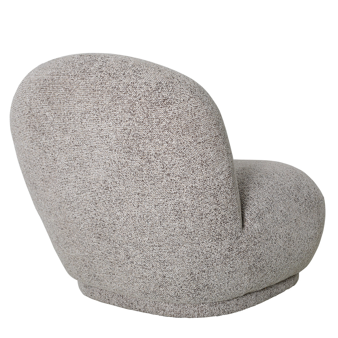 Gray textured chair on a white background