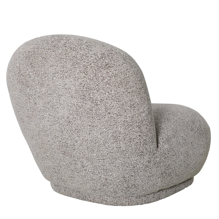 Gray textured chair on a white background