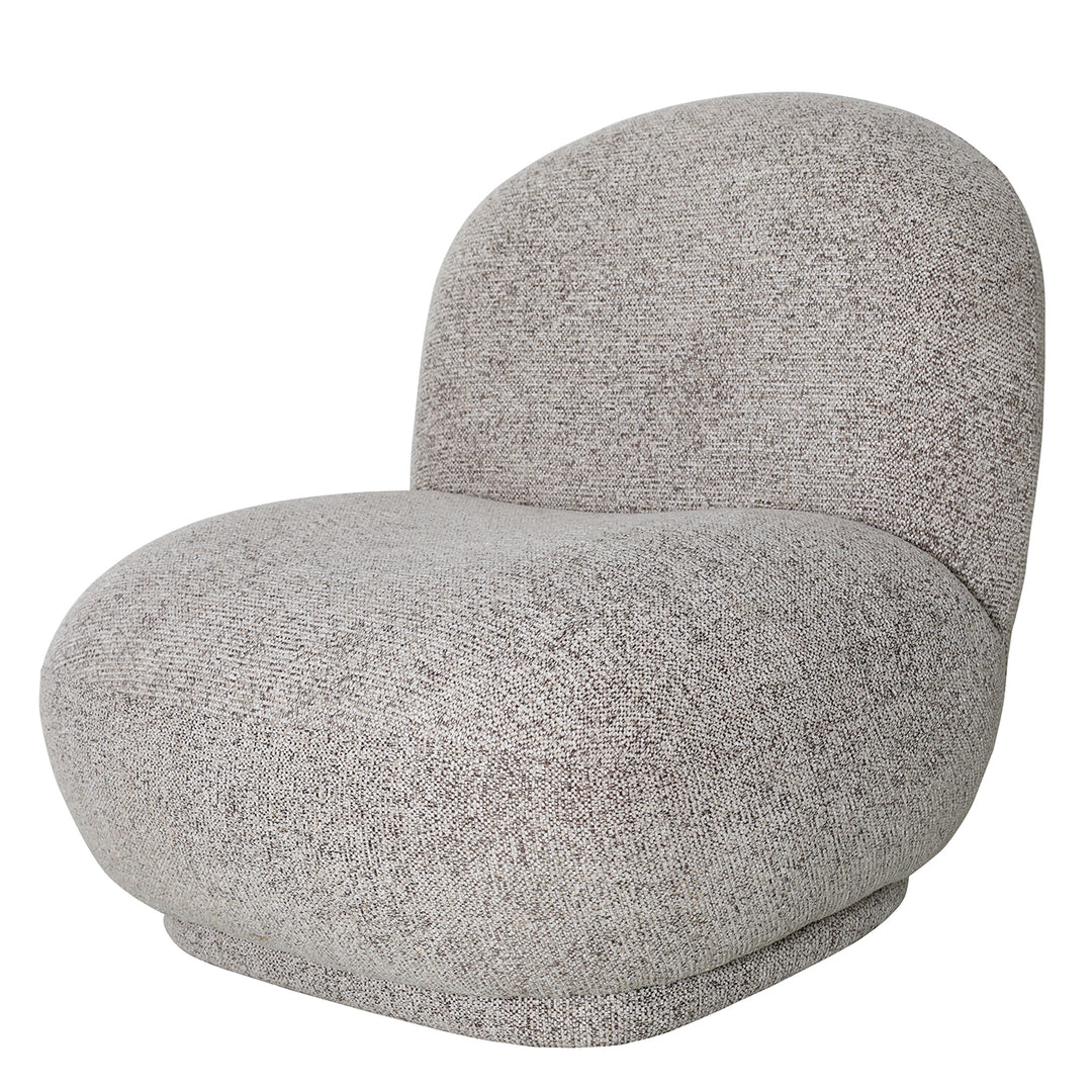 Gray textured chair on a white background