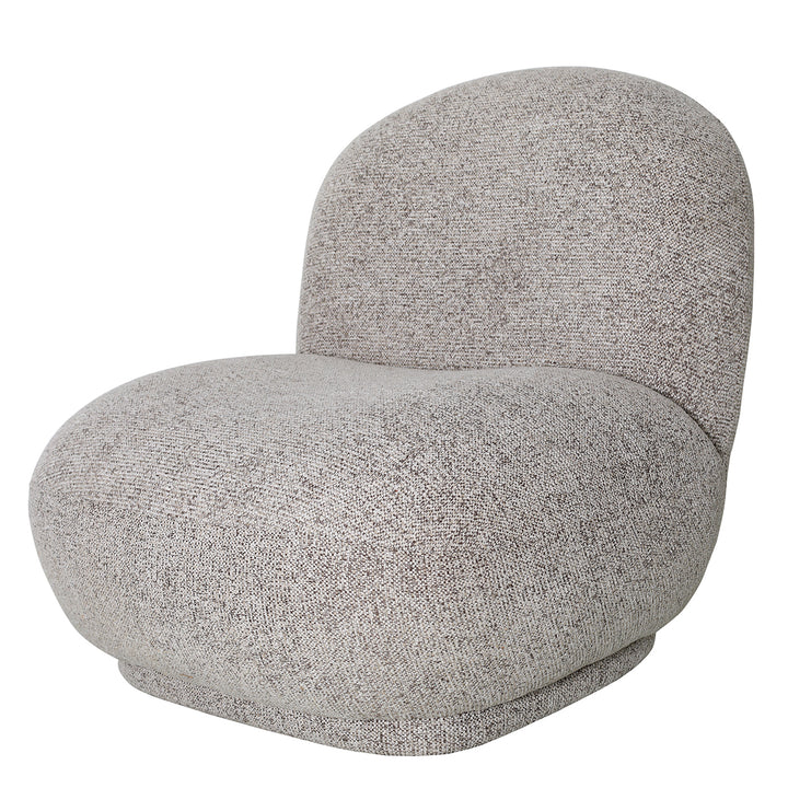 Gray textured chair on a white background