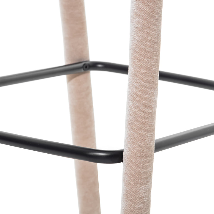 Libra Cruise Upholstered Bar Stool Taupe Set of 2
