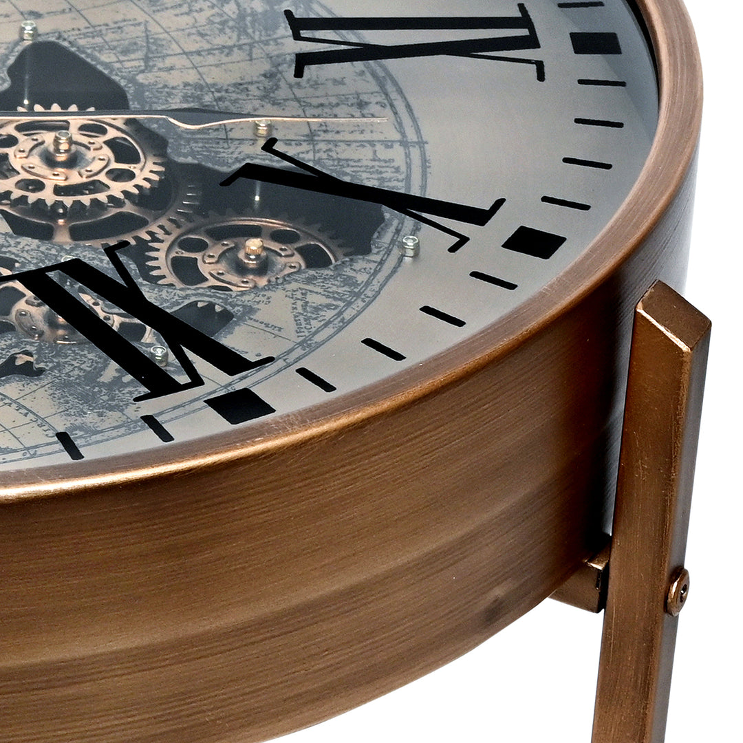 Libra Atlas Moving Cogs Side Table 50cm