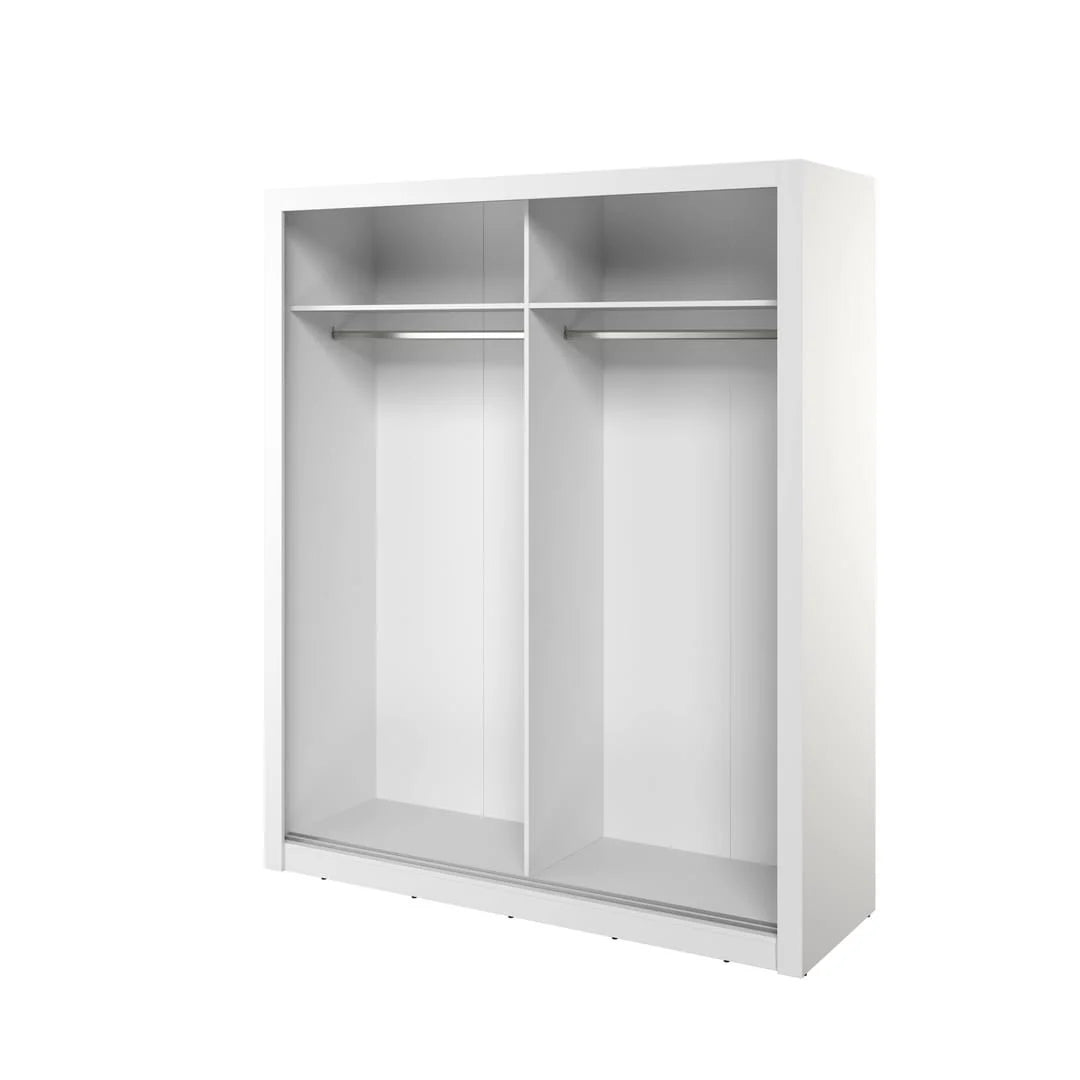 Isabella Sliding Door Wardrobe 180cm With LED Lights