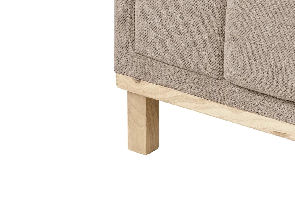 Corner Sofa 5 Seater Fabric Taupe Left Hand Josanna