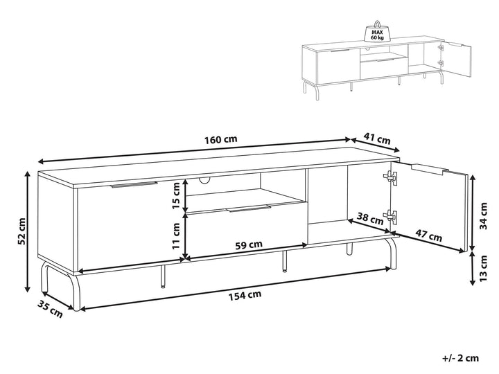 TV Stand Black Dillsboro