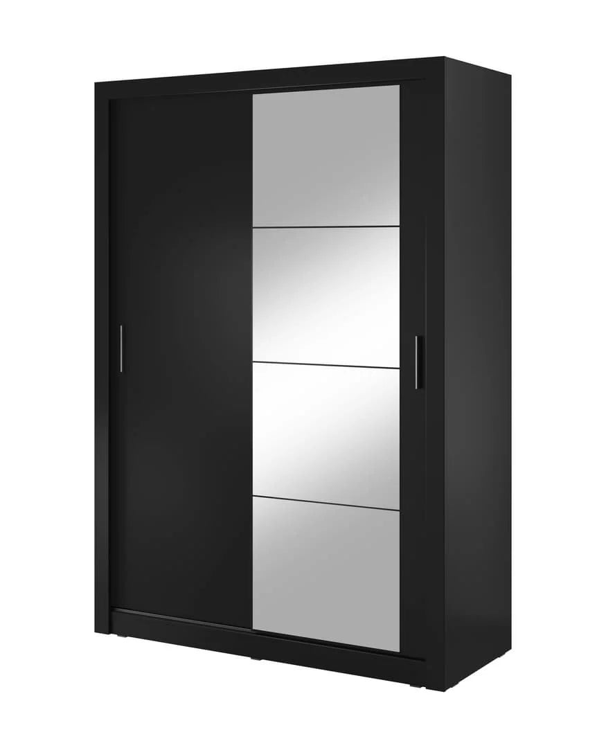 Arti AR-04 Sliding Door Wardrobe 150cm Black Matt