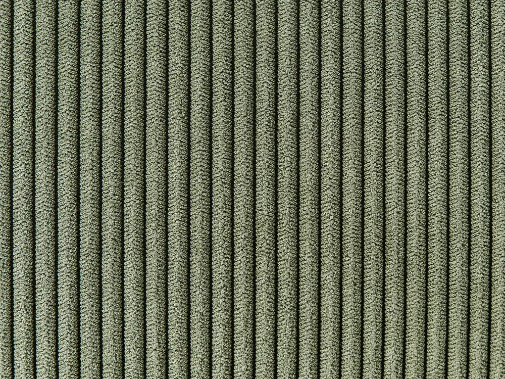 Corner Sofa 5 Seater Corduroy Green Left Hand Josanna