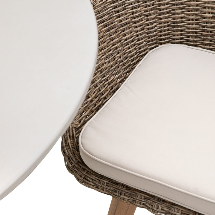 Gallery Direct Avena 4 Seater Round Dining Set