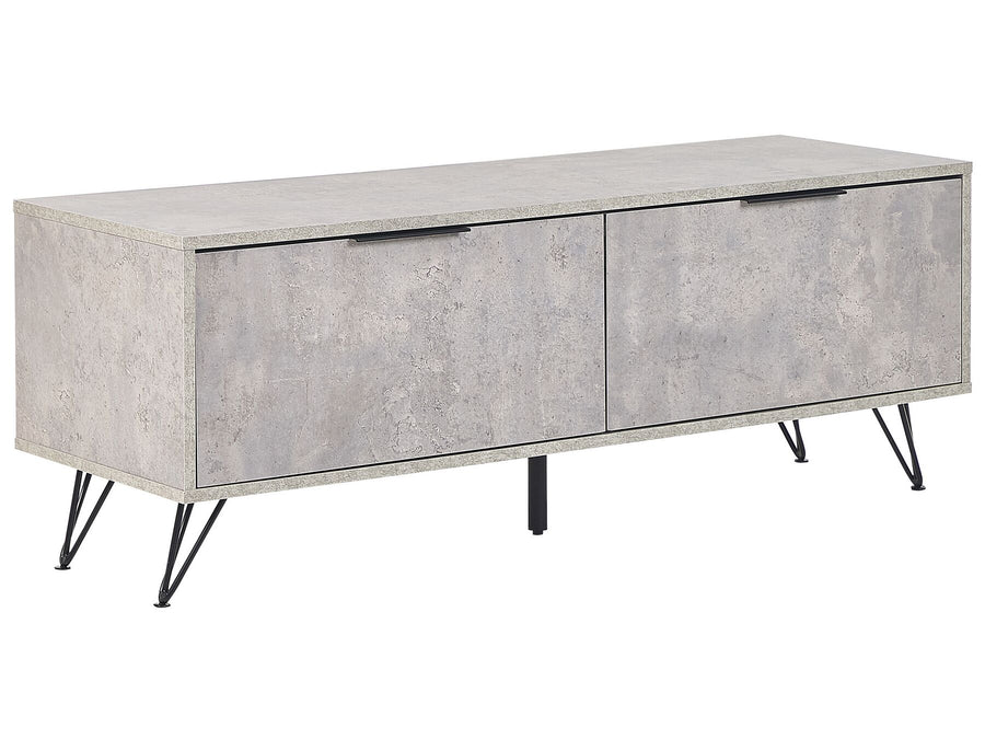 TV Stand Grey Concrete Effect HALSTON