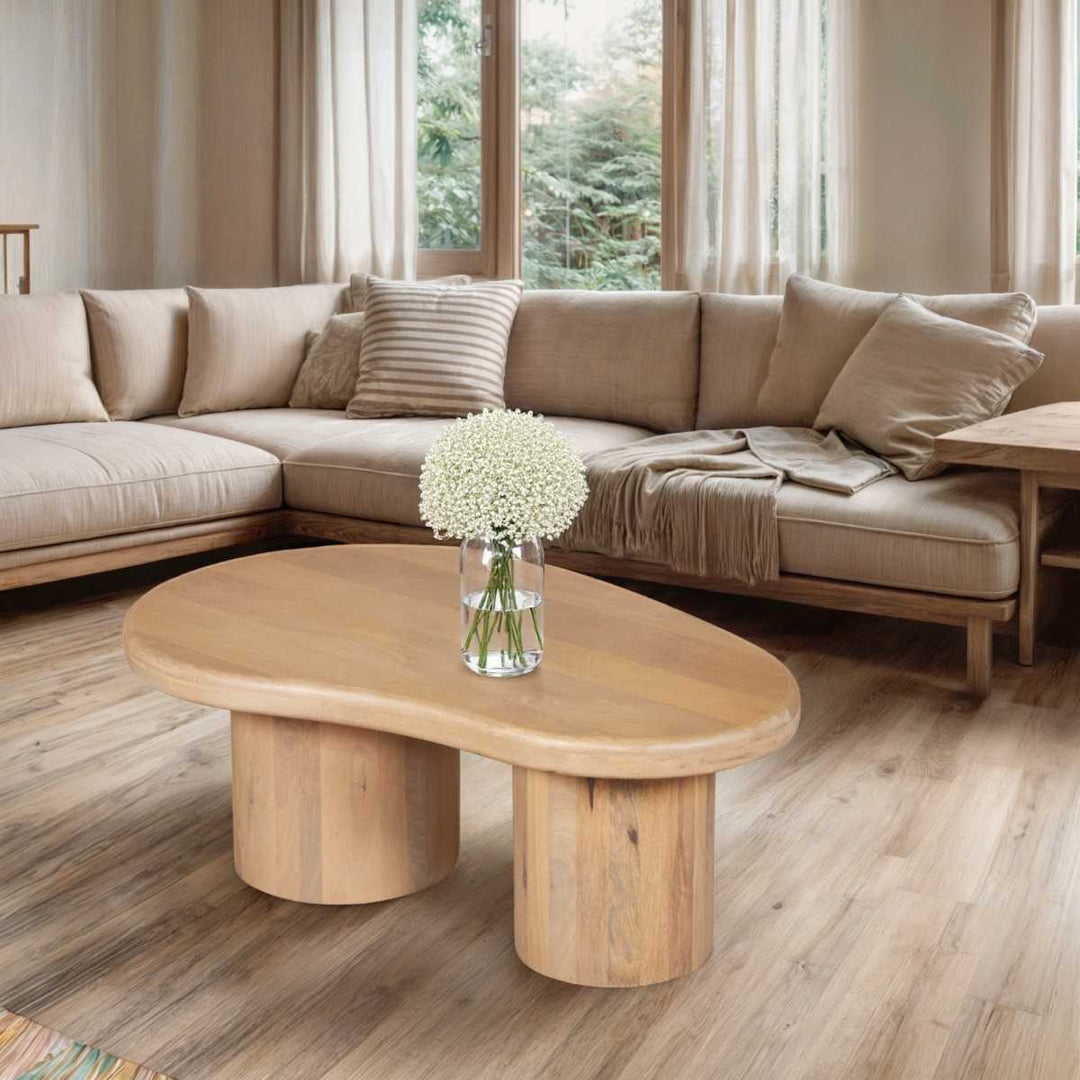 Austin Solid Mango Wood Coffee Table