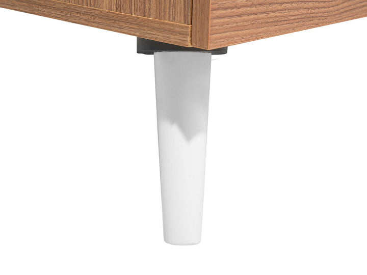 Coffee Table Light Brown/ White with Storage Apresio