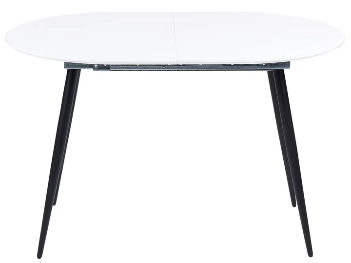 Extending Dining Table White 120/160 cm 80 cm Bronxton
