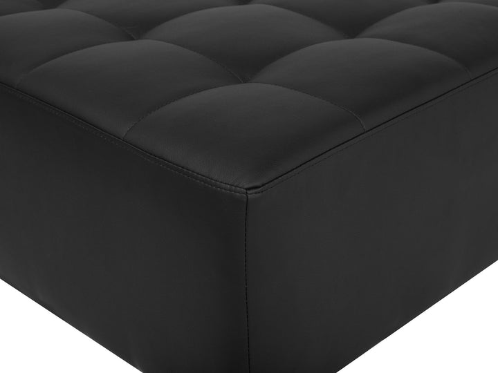 Aberdeen 3 Seater Sofa Black Faux Leather