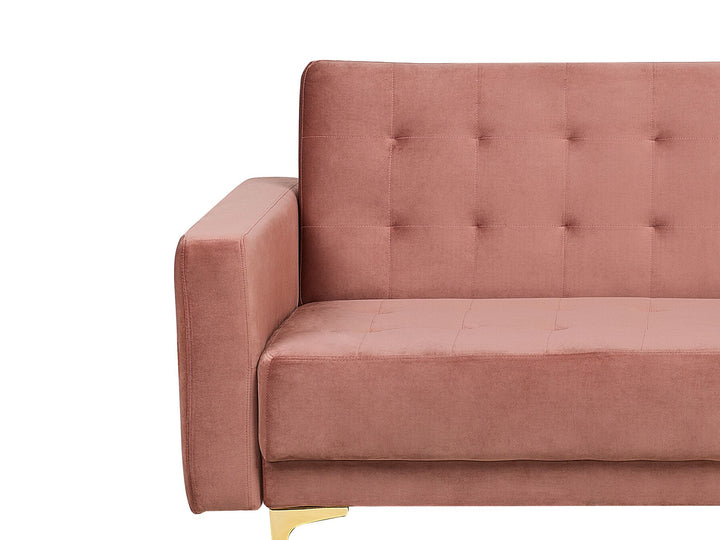 Aberdeen 3 Seater Sofa Pink Velvet