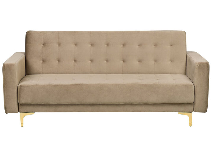 Aberdeen 3 Seater Sofa Sand Beige Velvet