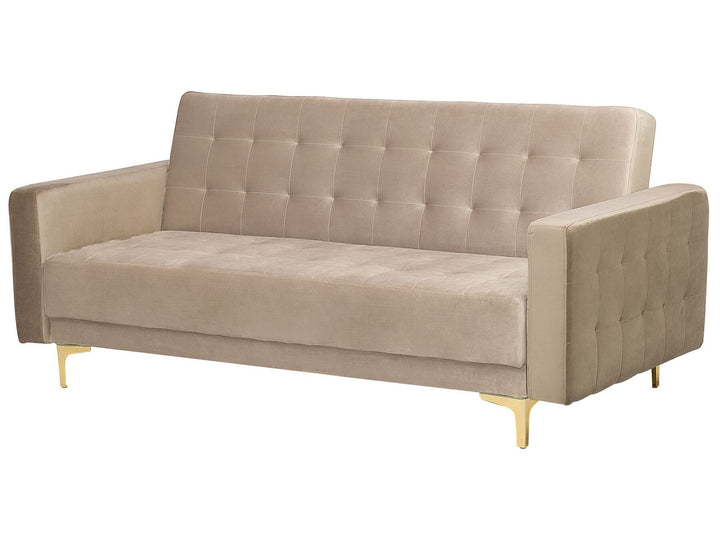 Aberdeen 3 Seater Sofa Sand Beige Velvet