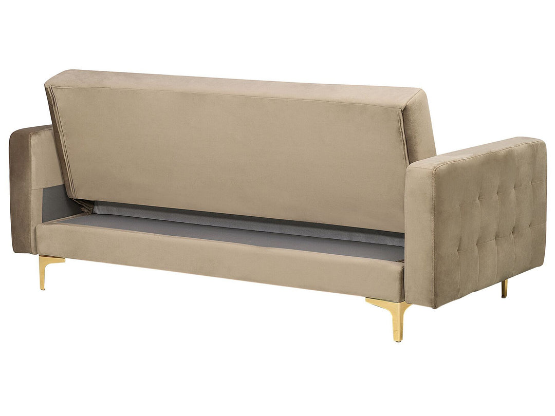 Aberdeen 3 Seater Sofa Sand Beige Velvet