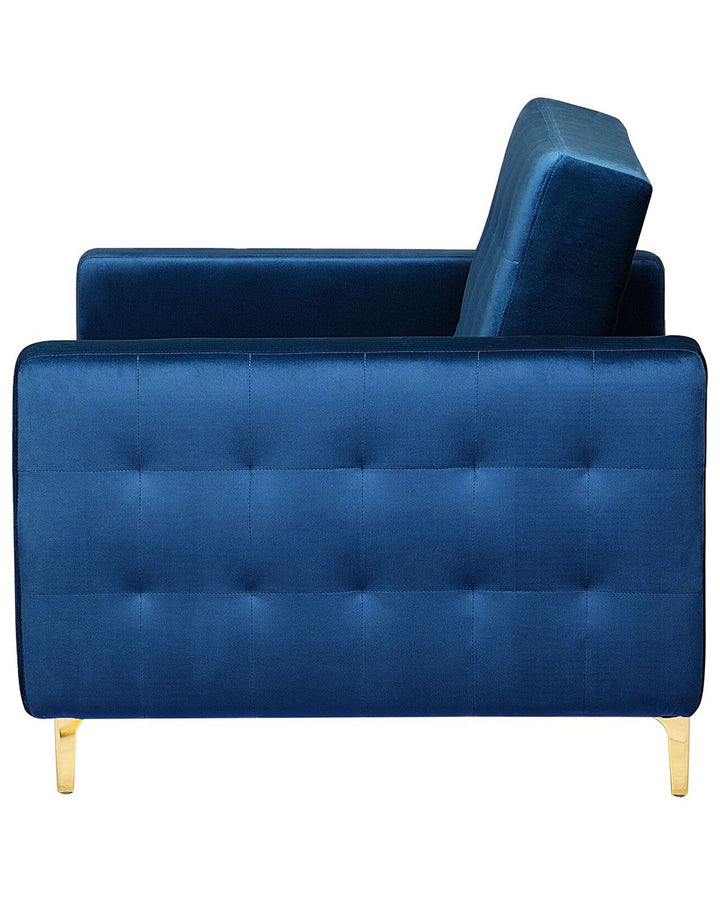 Aberdeen Armchair Velvet Navy Blue