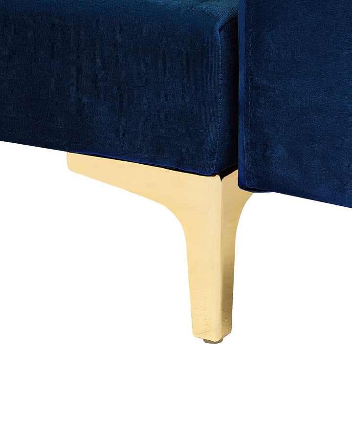 Aberdeen Armchair Velvet Navy Blue