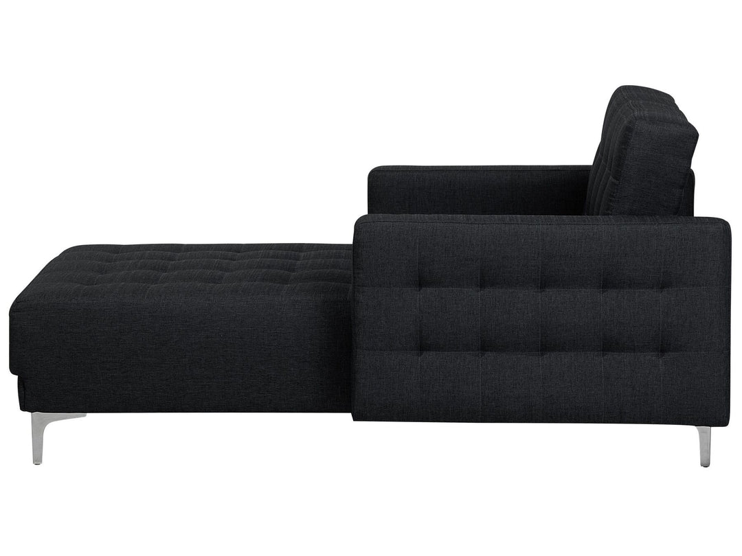 Aberdeen Fabric Chaise Lounge Graphite Grey