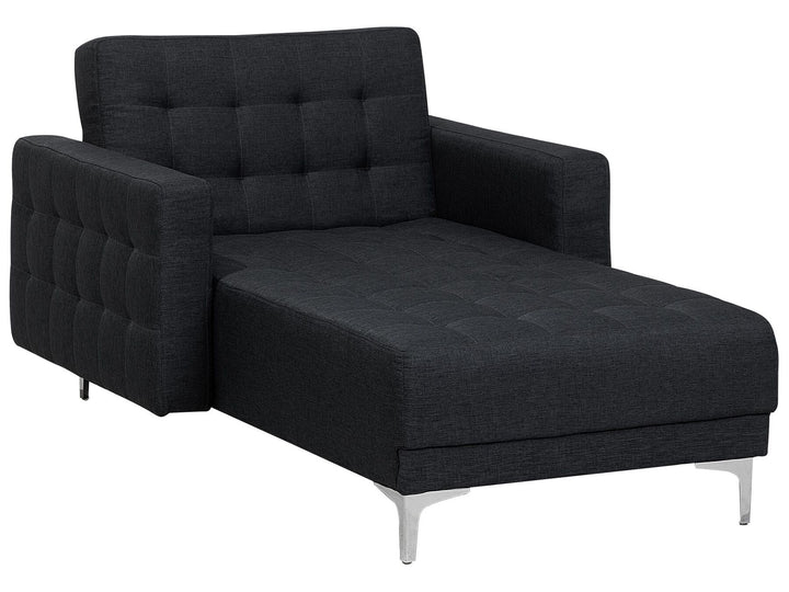 Aberdeen Fabric Chaise Lounge Graphite Grey