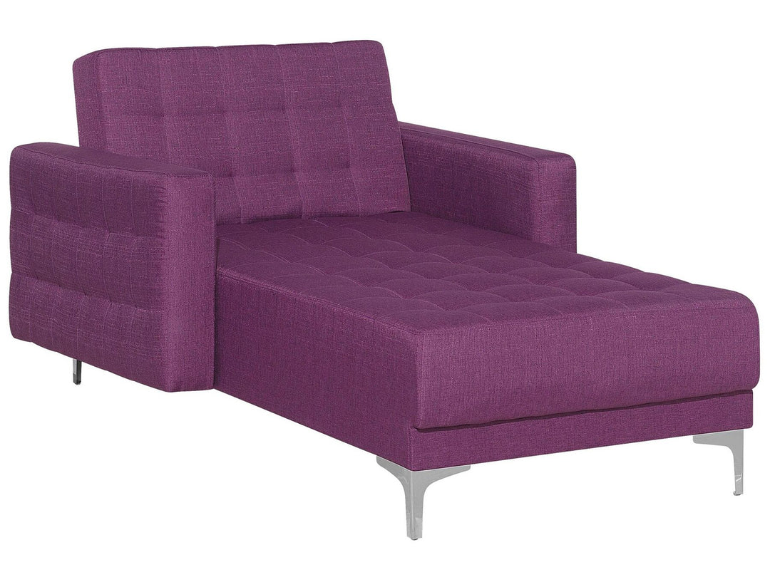 Aberdeen Fabric Chaise Lounge Purple