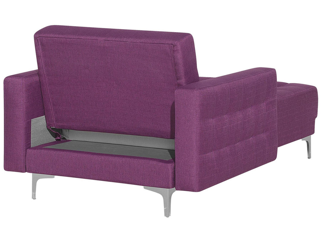 Aberdeen Fabric Chaise Lounge Purple