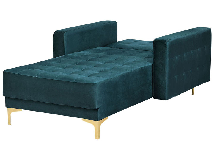 Aberdeen Velvet Chaise Lounge Teal