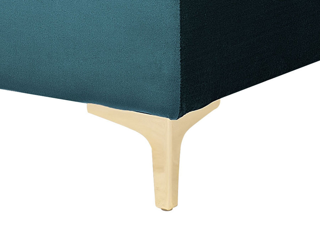 Aberdeen Velvet Chaise Lounge Teal