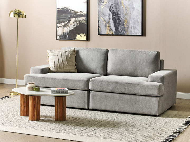 Alla 3 Seater Fabric Sofa Light Grey