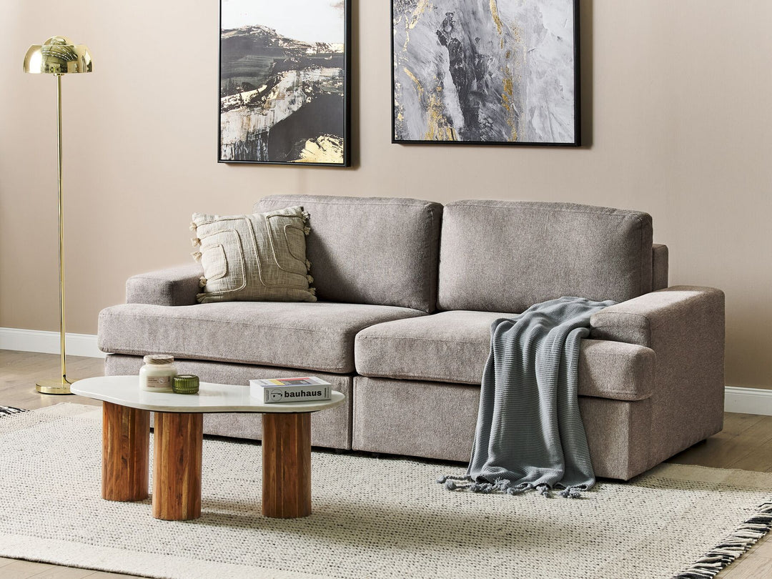 Alla 3 Seater Fabric Sofa Taupe