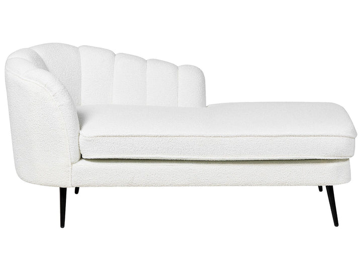 Allier Left Hand Boucle Chaise Lounge Off-White