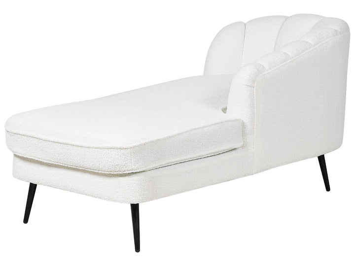 Allier Left Hand Boucle Chaise Lounge Off-White