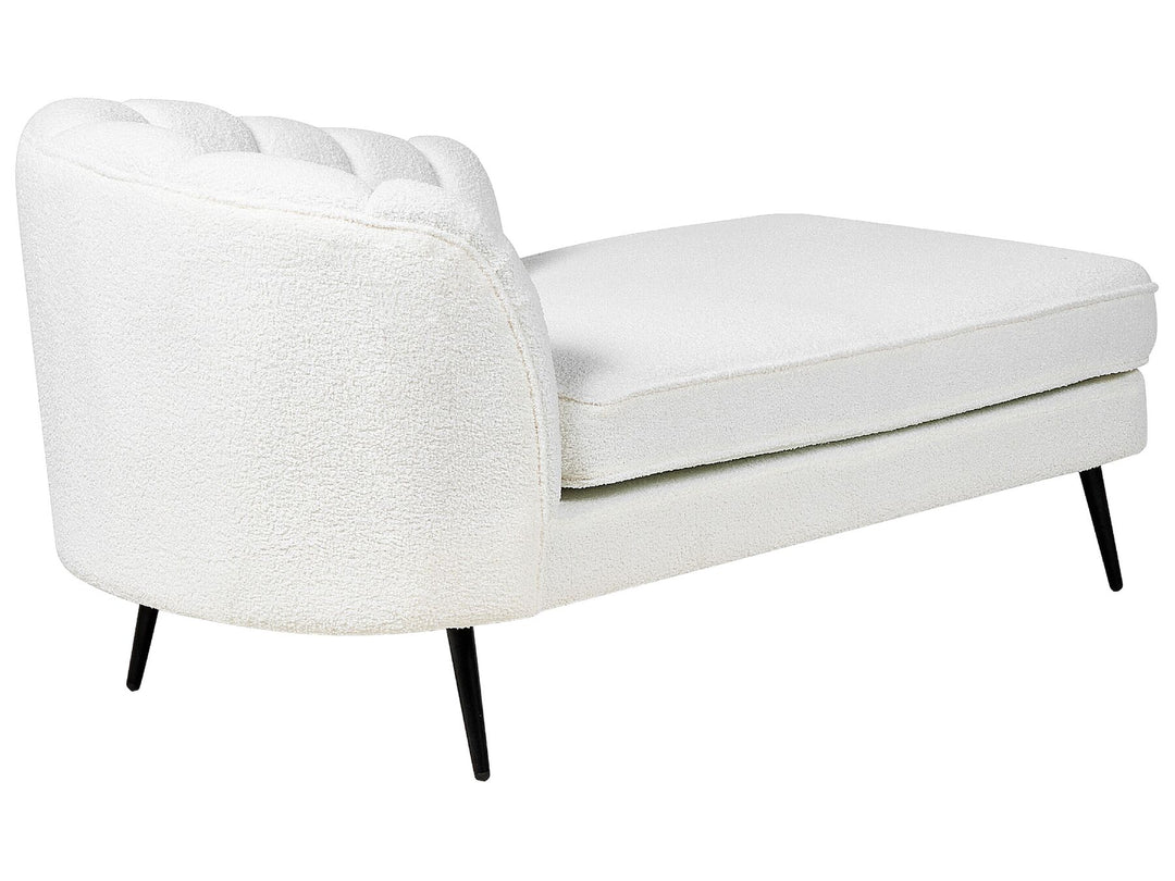 Allier Left Hand Boucle Chaise Lounge Off-White