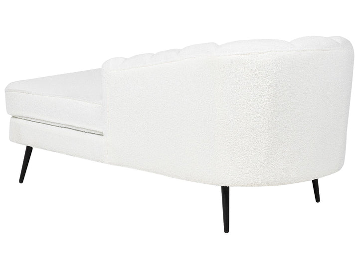 Allier Left Hand Boucle Chaise Lounge Off-White