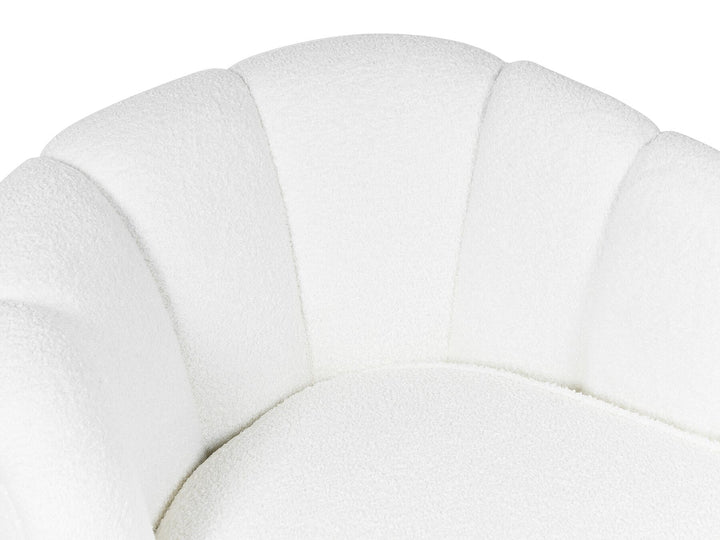 Allier Left Hand Boucle Chaise Lounge Off-White