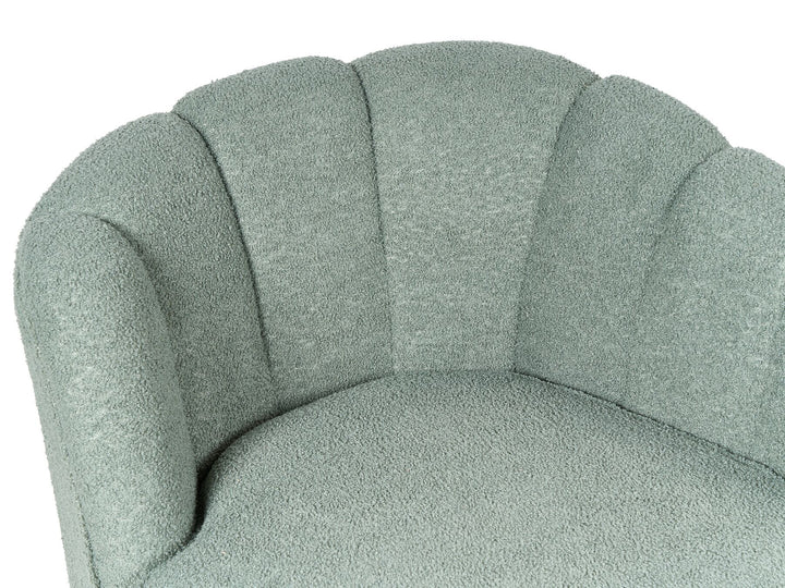 Allier Right Hand Boucle Chaise Lounge Green