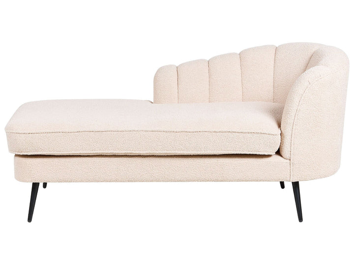 Allier Right Hand Boucle Chaise Lounge Light Beige