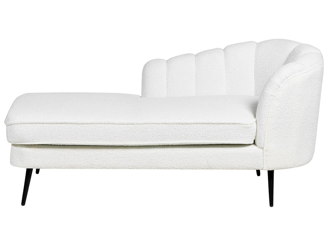 Allier Right Hand Boucle Chaise Lounge Off-White