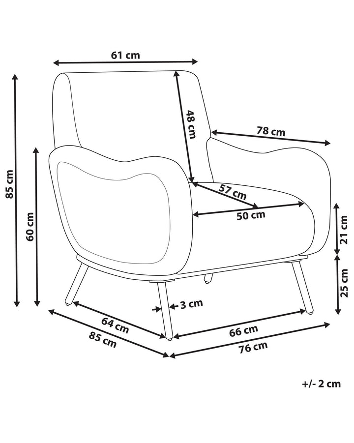 Almind Armchair Cream