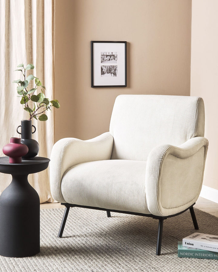 Almind Armchair Cream