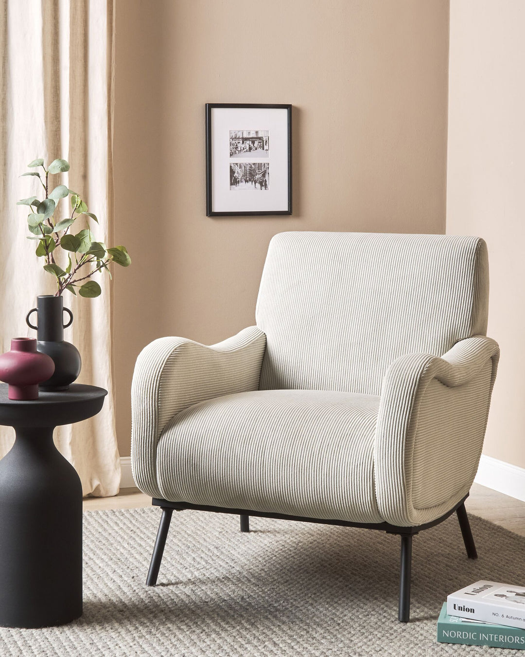 Almind Armchair Light Grey