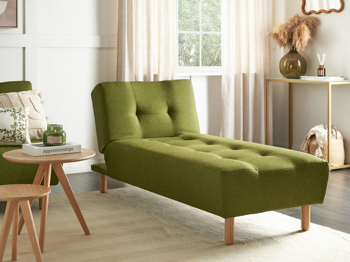 Alsten Fabric Chaise Lounge Green