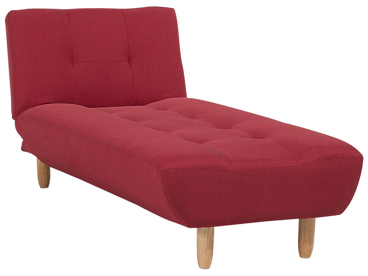 Alsten Fabric Chaise Lounge Red