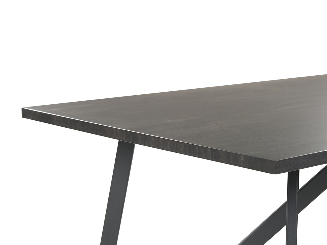 Molene Dining Table 140 x 80 cm Black