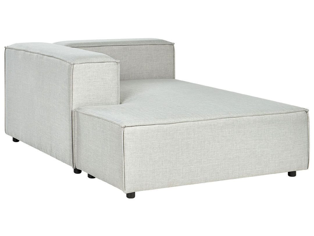 Aprica Right Hand 2 Seater Modular Linen Corner Sofa Grey