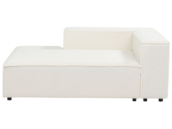 Aprica Right Hand Boucle Chaise Lounge White