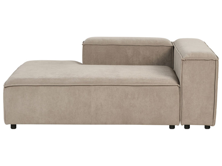 Ardal Right Hand Jumbo Cord Chaise Lounge Taupe