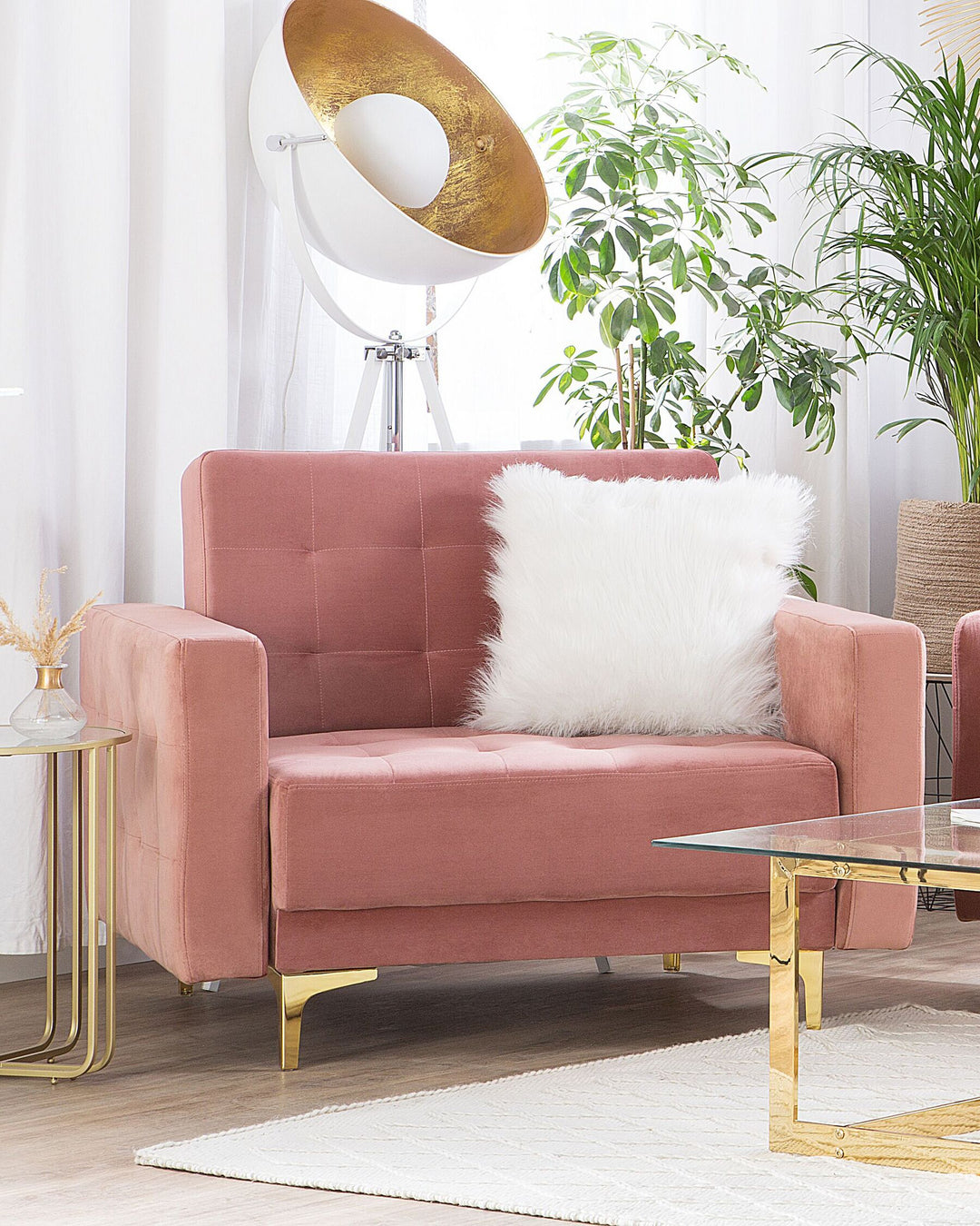 Armchair ABERDEEN Velvet Pink